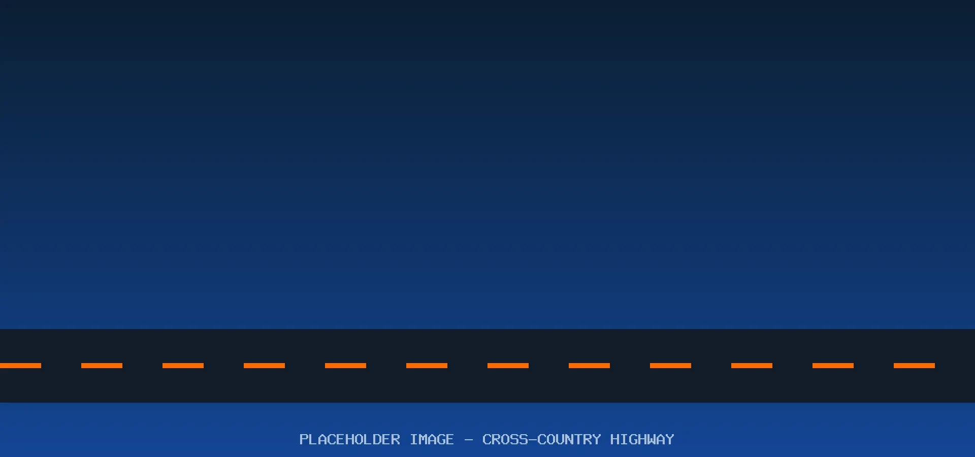 Placeholder: cross-country American highway